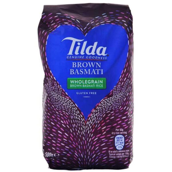 Tilda Brown Basmati Rice 0.5Kg